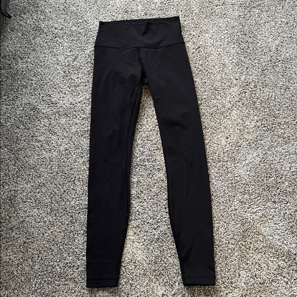 Lululemon Wunder Under Hi-Rise Tight (Full-On Luon 28") black leggings size 6